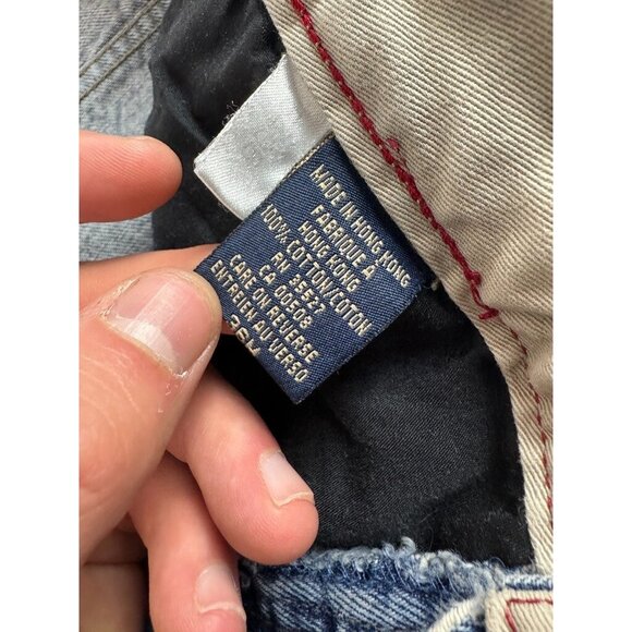 Le Jean De Marithe Francois Girbaud Mens High Rise Blue Carpenter Denim Jeans 36 - Picture 4 of 9